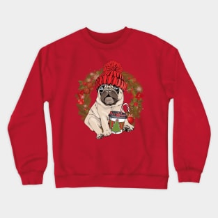 Fun Xmas Pug Crewneck Sweatshirt